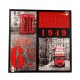 Canvas Londen rood