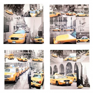 Assortiment Canvas taxi New York